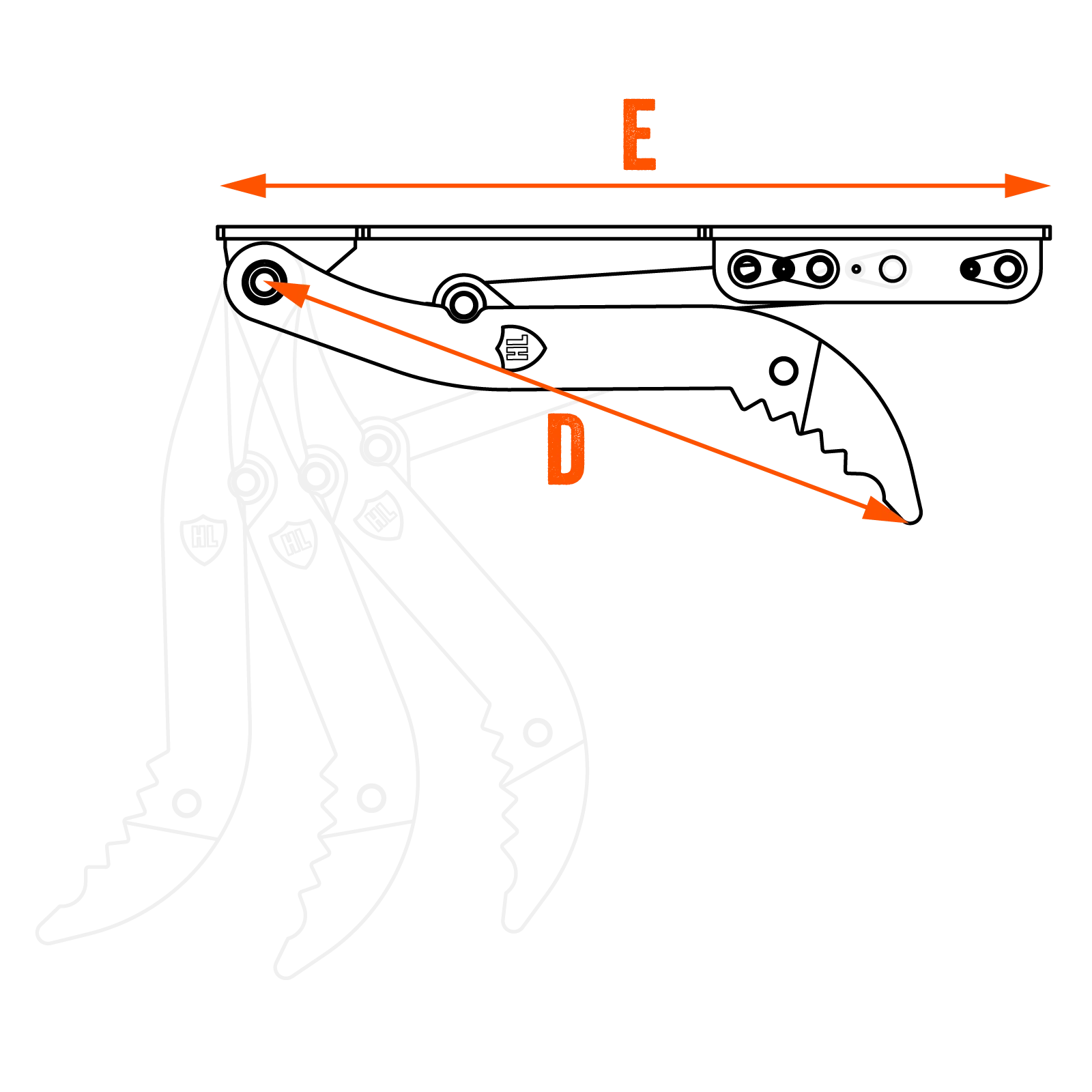 1-2 Tonne Manual Excavator Thumb - Image 6