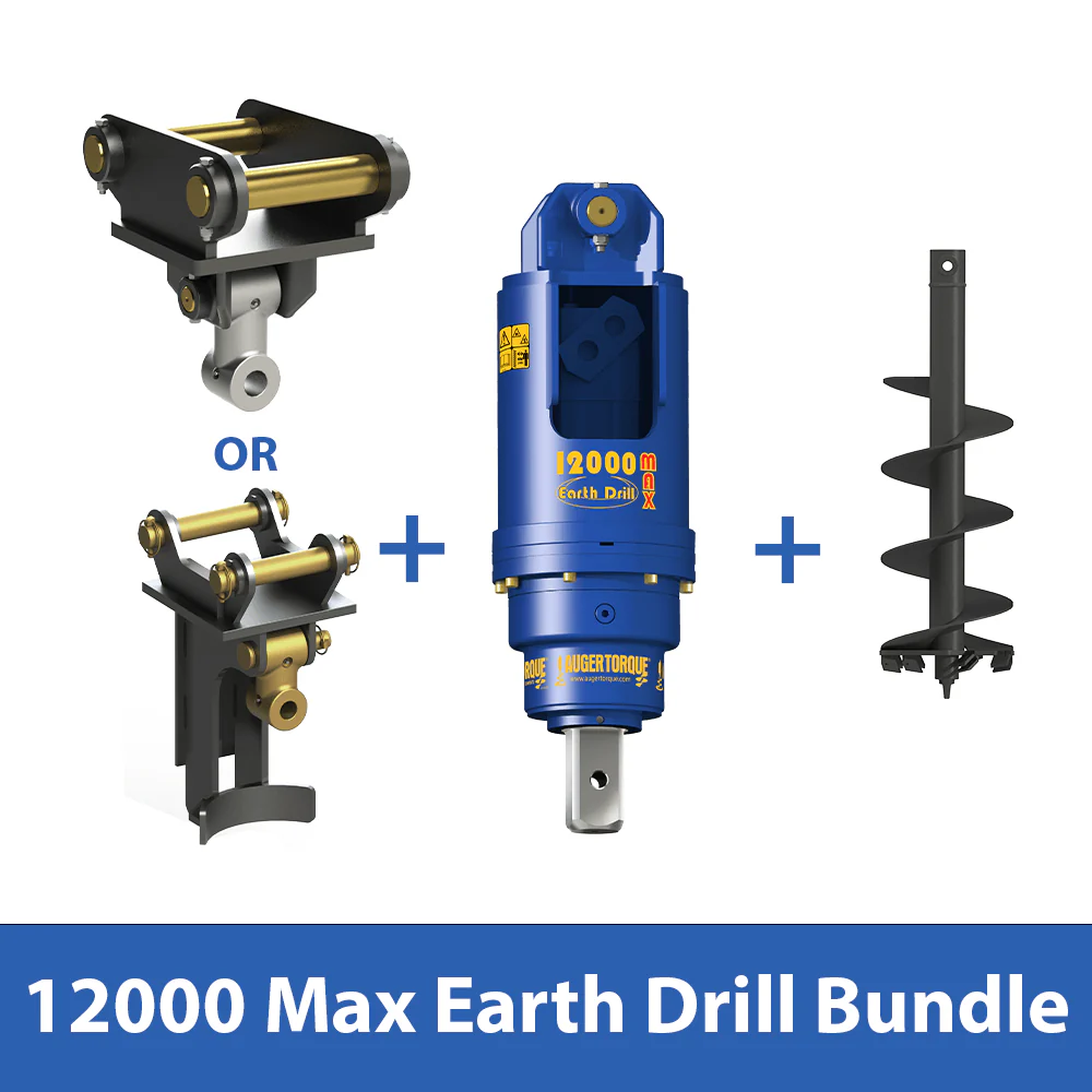 Auger Torque 12000 Max Earth Drill Bundle | 8.0 - 15.0 Tonne