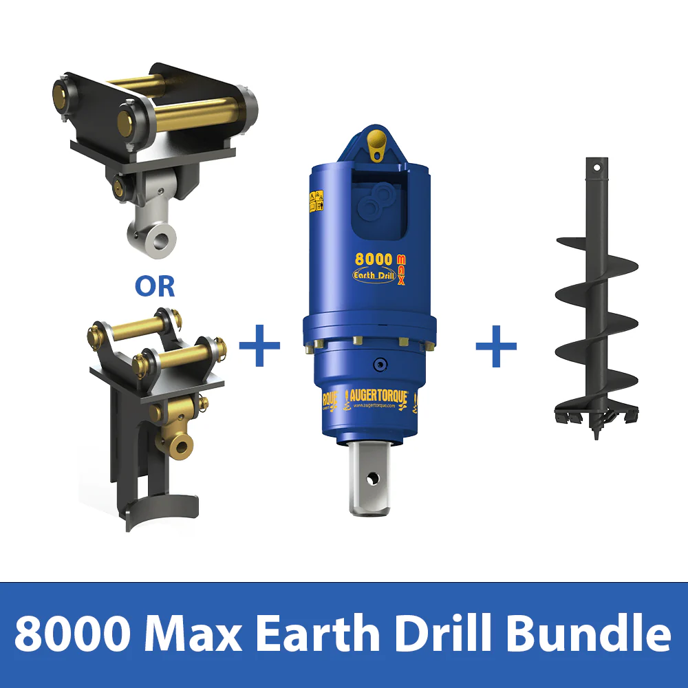 Auger Torque 8000 Max Earth Drill Bundle | 4.5 - 8.0 Tonne